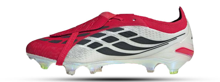 adidas chaussures adidas predator elite ft rouge blanc moulés - crampons de football